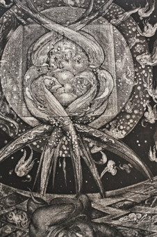 Zyklus Samson (etching) by Ernst Fuchs (1960)