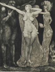 Esther (etching and aquatint) by Ernst Fuchs (1967)