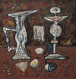 Still Life with Fruit by Francis Newton Souza (1961)