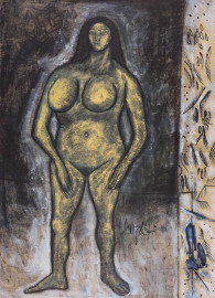 Untitled (Standing Nude) by Francis Newton Souza (1962)