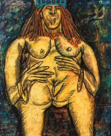 Nude Queen by Francis Newton Souza (1962)