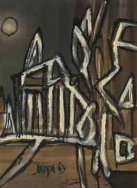 Untitled (City at Night) by Francis Newton Souza (1963)