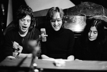 Mike Jagger, John Lennon, Yoko Ono / 1972