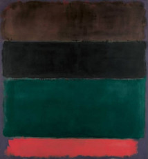 Untitled (Red-Brown, Black, Green, Red) / 1962