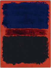 Untitled (Blue, Red, Black on Red) / 1967