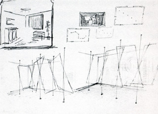 Study for '4 Glass Panes' (CR 160) / 1965