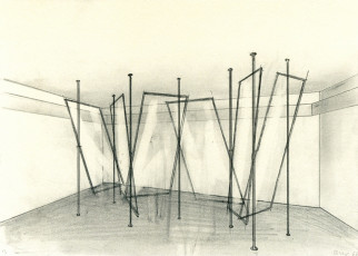 Study for '4 Glass Panes' (CR 160) / 1966