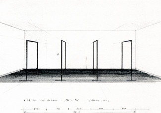 Study for 'Glass Pane' (CR 415/1 and 2) / 1976
