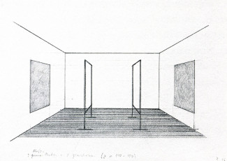 Study for 'Glass Pane' (CR 415/1 and 2) / 1976