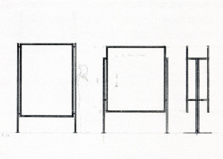 Study for 'Glass Pane' (CR 415/1 and 2) and 'Double Glass Pane' (CR 416) / 1977