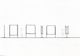 Study for 'Glass Pane' (CR 415/1 and 2) and 'Double Glass Pane' (CR 416) / 1977