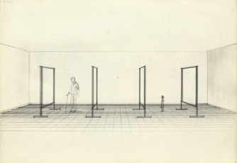 Study for 'Glass Pane' (CR 415/1 and 2) / 1977