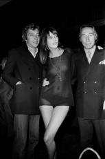 Jane Birkin and Serge Gainsbourg at the premiere of Slogan / 1969