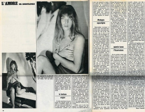 Jane Birkin and Serge Gainsbourg for Men (Italie) / September 1969