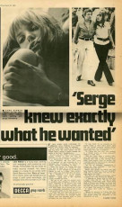 Jane Birkin for Record Mirror (England) / August 1969