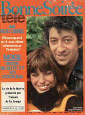 Jane Birkin and Serge Gainsbourg for Bonne Soiree Tele Magazine (France) November 1971