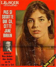 Jane Birkin for Le Soir Illustre ([Belgium) / July 1975