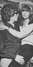 Mick Jagger and Chrissie Shrimpton / 1965