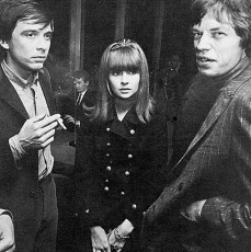 David Bailey, Chrissie Shrimpton and Mick Jagger / May 1966