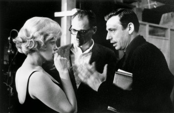 Marilyn Monroe,Yves Montand, Arthur Miller (Let's Make Love) by Bob Willoughby / 1960