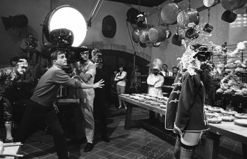 Blake Edwards, Pie Throw (The Great Race) by Bob Willoughby / 1964