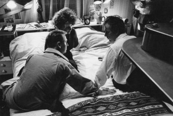 Mike Nichols, Richard Burton, Elizabeth Taylor (Who's Afraid of Virginia Woolf?) by Bob Willoughby / 1965