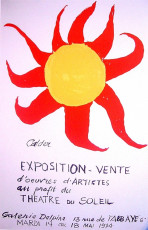 Alexander Calder - Exposition-vente d'oeuvres d'artistes au profit du theatre du soleil  / 1974