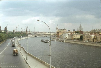 Жак Дюпакье - Москва. Московский Кремль. Река Москва вниз по течению / 1964