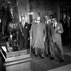Aristottle Onassis and Winston Churchill by Philip Townsend / 1961