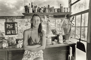 Diane Striegel in her Kitchen, 1976