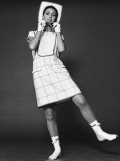 The first mini fashion by Andre Courreges by F.C. Gundlach (1965)