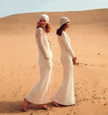 Models in knit dresses by F.C. Gundlach (1969)