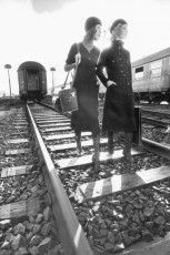 Models in travel wardrobe, Hamburg by F.C. Gundlach (1970)