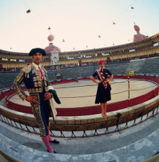 Model Lissabon Chichinou in the bullring by F.C. Gundlach (1979)