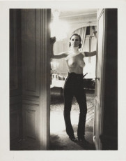 Gunilla Bergstrom in a room in the Hotel Raphael, Paris by Helmut Newton (1977)