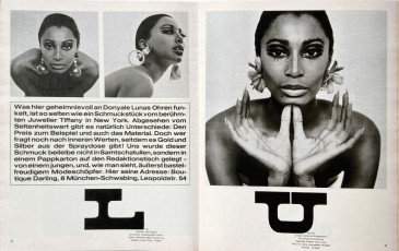Donyale Luna by Charlotte March / Twen magazine, German (1966.01)