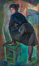 Николай Андронов "Портрет художницы Екатерины Григорьевой" (1960)