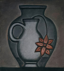 Дмитрий Краснопевцев "Ваза с цветком в сосуде с водой" (1962)