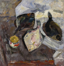 Юрий Епишин "Натюрморт с камбалой" (1963)