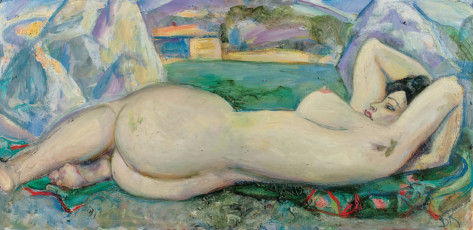 Борис Коржевский "Обнаженная на пляже" (1972)