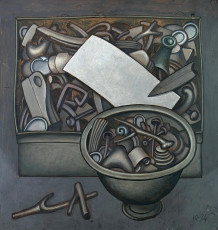 Дмитрий Краснопевцев "Натюрморт с металлической коробкой" (1974)