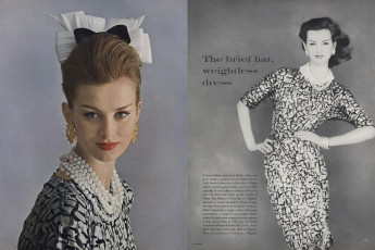 Anna-Carin Bjorck by Jerry Schatzbergi / Vogue USA (1960.02/2)