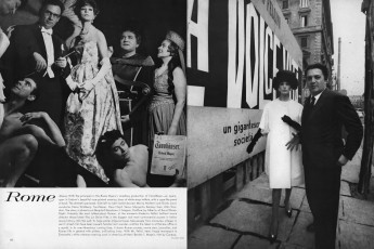 Simone d'Aillencourt by William Klein / Vogue USA (1960.04/2)