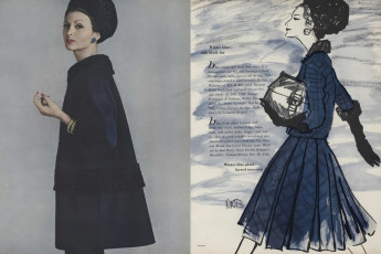 Isabella Albonico by Irving Penn / Vogue USA (1960.09)