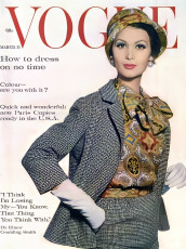 Isabella Albonico by Irving Penn / Vogue USA (1961.03)