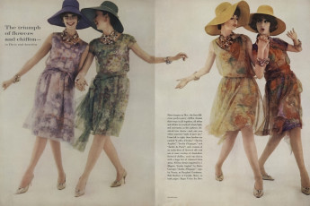 Simone d'Aillencourt, Dorothy McGowan by William Klein / Vogue USA (1961.04/2)