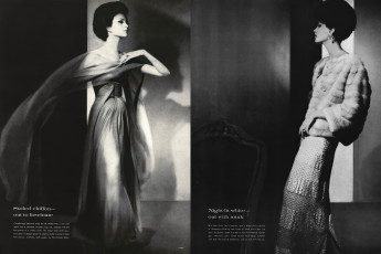 Isabella Albonico by Horst P. Horst / Vogue USA (1961.09)