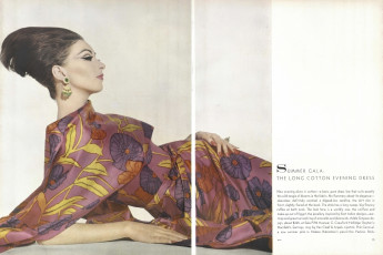 Wilhelmina Cooper by Irving Penn / Vogue USA (1962.04/2)