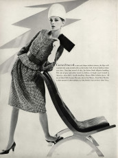 Simone d'Aillencourt by Karen Radkai / Vogue USA (1962.07)