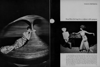 Simone d'Aillencourt by Helmut Newton / Vogue USA (1962.07)